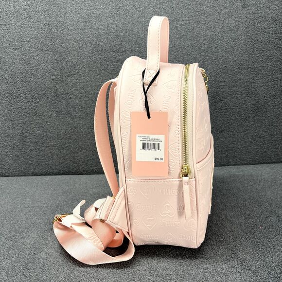 Juicy Couture Backpack Medium Powder blush‎ pink gold Logo main image 9